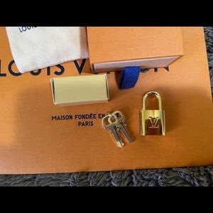 COPY - Louis Vuitton Gold lock- Authentic